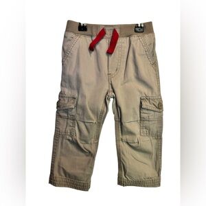 💥Levi's Kids Tan Cargo Pants with Red Drawstring 18 Months